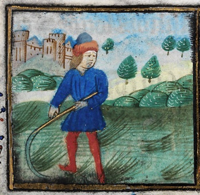 Scything in the 'De Grey Book of Hours'