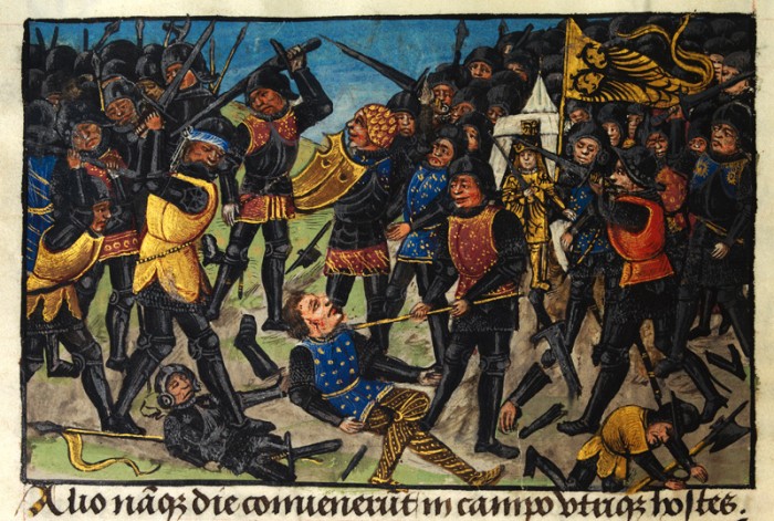The soldiers of Alexander the Great fighting
